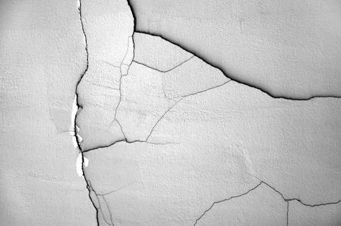 White black grey texture background, cracks on the wall, floor Stock-Fotos