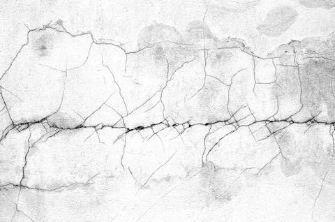 White black grey texture background, cracks on the wall, floor Stock Photos