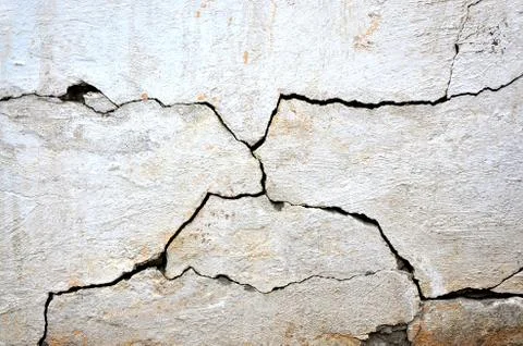 White black grey texture background, cracks on the wall, floor Stock-Fotos