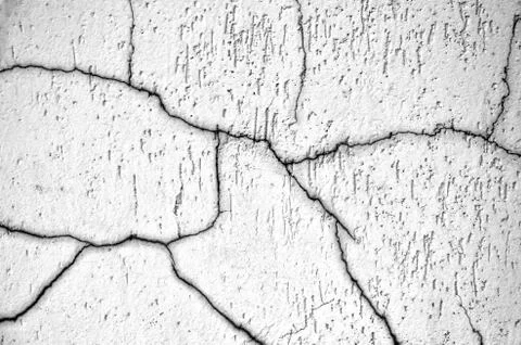 White black grey texture background, cracks on the wall, floor Stock Photos