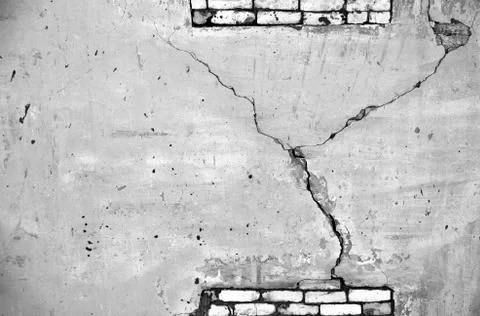 White black grey texture background, cracks on the wall, floor Stock Photos