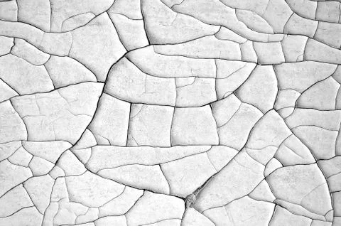 White black grey texture background, cracks on the wall, floor Stock Photos