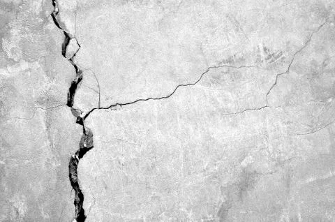 White black grey texture background, cracks on the wall, floor Stock Photos