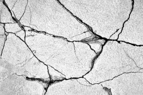 White black grey wall texture background, cracks on the wall, floor Stock Photos