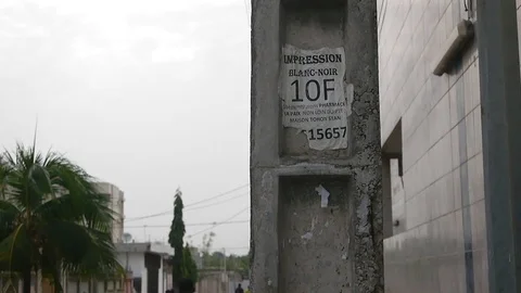 "White Black impression" sign Stock Footage 81223895