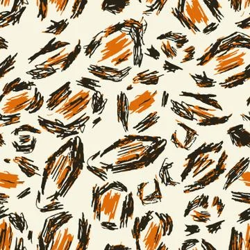 White, black, red, orange leopard skin Stock Illustration