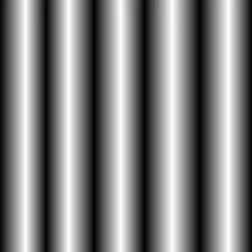 From white to black stripes gradient square shape. Stock Illustration