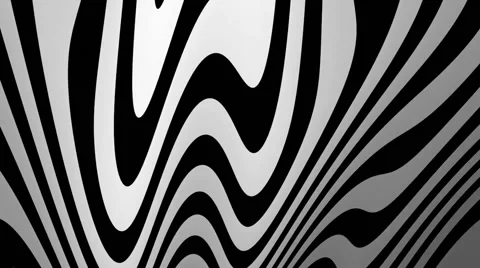 White Black Zebra Wave Base Loop. Stock Footage 40428817