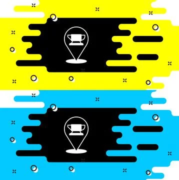 White Blacksmith anvil tool icon isolated on black background. Metal forging. Illustrazione stock