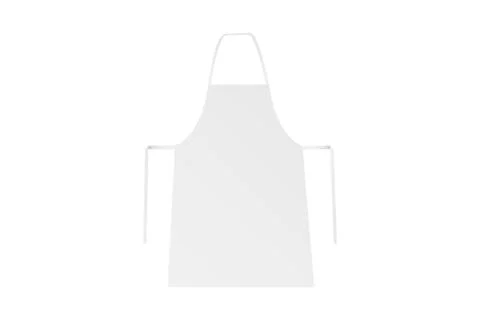 White blank apron isolated Stock Illustration