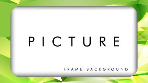White blank banners with triangle background .ready use frame for your pictur Stock Illustration