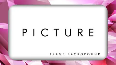 White blank banners with triangle background .ready use frame for your pictur Illustrazione stock