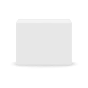 White blank box Stock Illustration