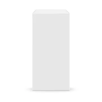 White blank box Stock Illustration