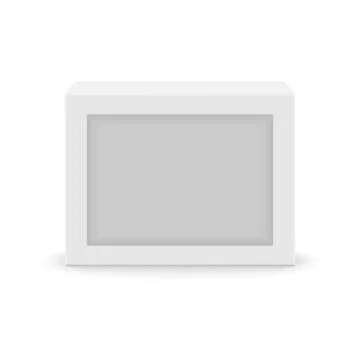 White blank box Stock Illustration