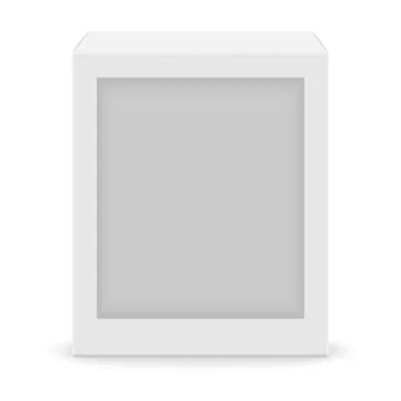 White blank box Stock Illustration