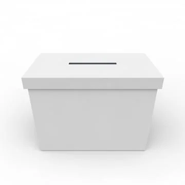 White blank box for voting Illustrazione stock
