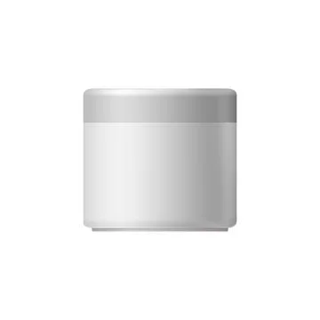 White blank cosmetic container Stock Illustration