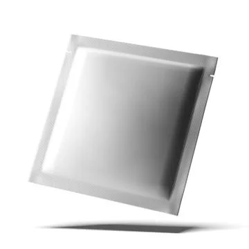 White Blank Foil Package 库存插图