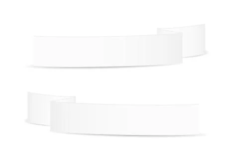White blank folded paper Stock Illustration