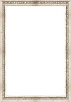 White Blank Frame with Architectural Classical Style Borders White frame b... Stock-Fotos