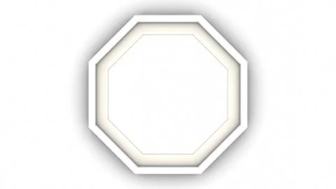 White blank frame on white background. 3d rendering Stock Illustration