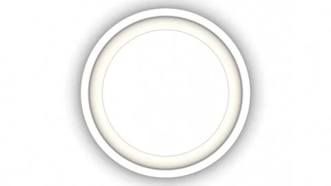 White blank frame on white background. 3d rendering Stock Illustration