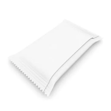 White blank package for sugar, salt, pepper, candy and other seasonings, spic Stock Illustration