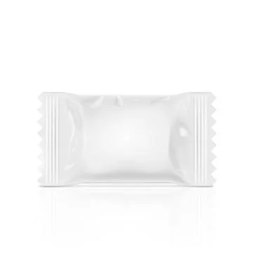White Blank Plastic Packaging For Candy イラスト素材