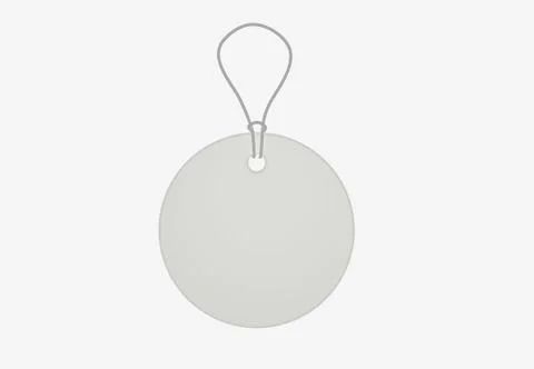 White blank price tag with string Stock Illustration