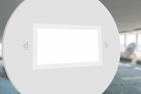 White Blank Screen Stock Photos