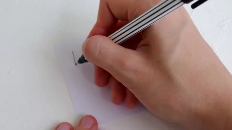 White blank sheet on a white background. Food delivery. Stock Footage 136402843