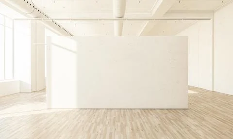 White blank space at hall Stock Illustration