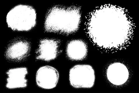 White Bleach Effects, Set of 10. Illustration