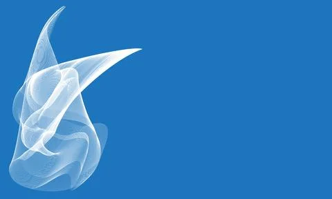 White Blending Lines Pattern on blue isolated background Stock Illustration