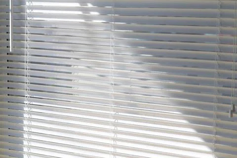 White blinds in the office Stock Photos