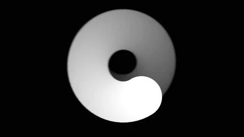 White Blob Paint Out Circle Transition 库存影片 143909969