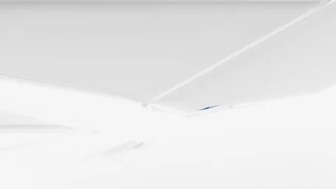 White &amp; blue abstract shapes Video stock 80037293