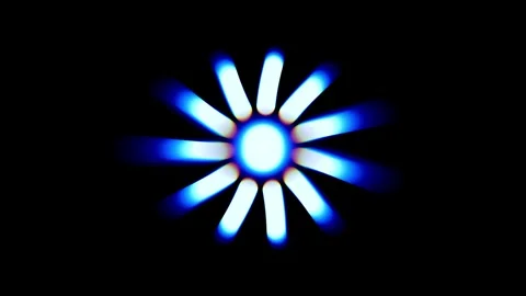 White Blue Flower Light Burst Stock Footage 340297526
