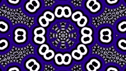 White Blue Kaleidoscope Abstract Background Stock Footage 241695101