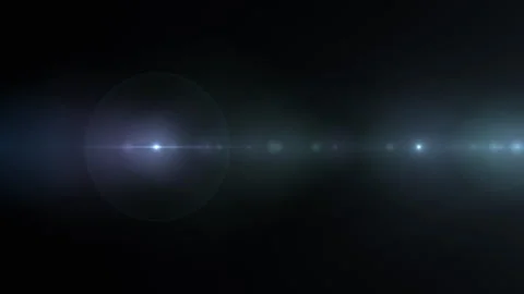 White blue optical flare light animatuon moving to right Stock Footage 250266931