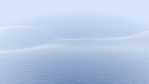 White Blue Particle Mesh Wave, Glowing Dot Surface Flow, Cyber Technology B.. Stock-Footage 333550310