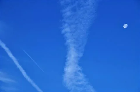 White on blue Stock Photos
