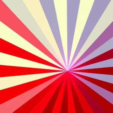 White blue red abstract rays background - stripes Stock Illustration