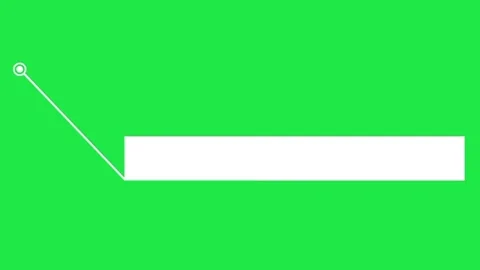 White Blue Textbox Callout Title Marking Box Animation Green Screen Stock Footage 303387735