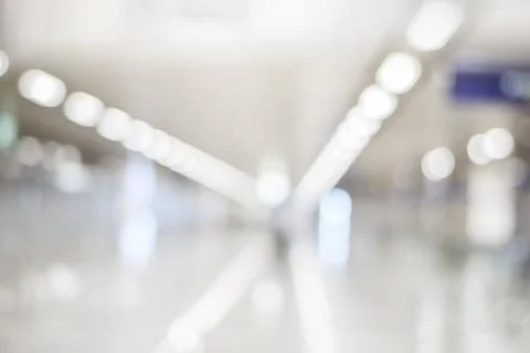 White Blurred Abstract Pathway Interior for Medical or Interior Background Stock Photos