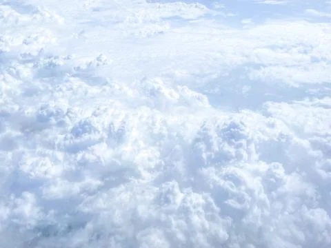 White blush clouds on sky Stock Photos