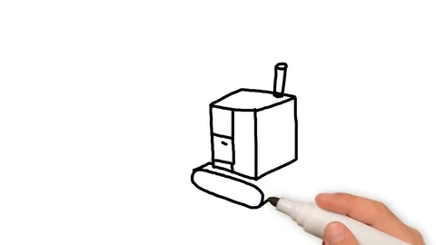 WHITE BOARD ANIMATION Construction building elements 2 Stock Footage 84656060