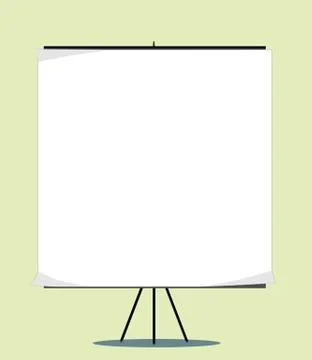 White board with empty space for your message Stock Illustration
