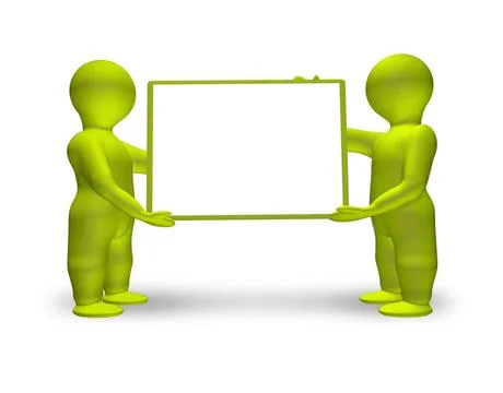 White board An image of two men holding a white board Copyright: xZoonar.c... Stock Photos